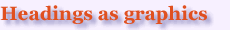 Headings as graphics